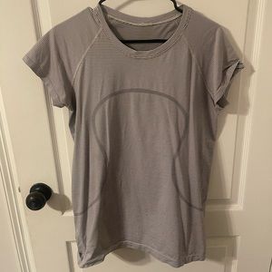 Striped lululemon swiftly tee